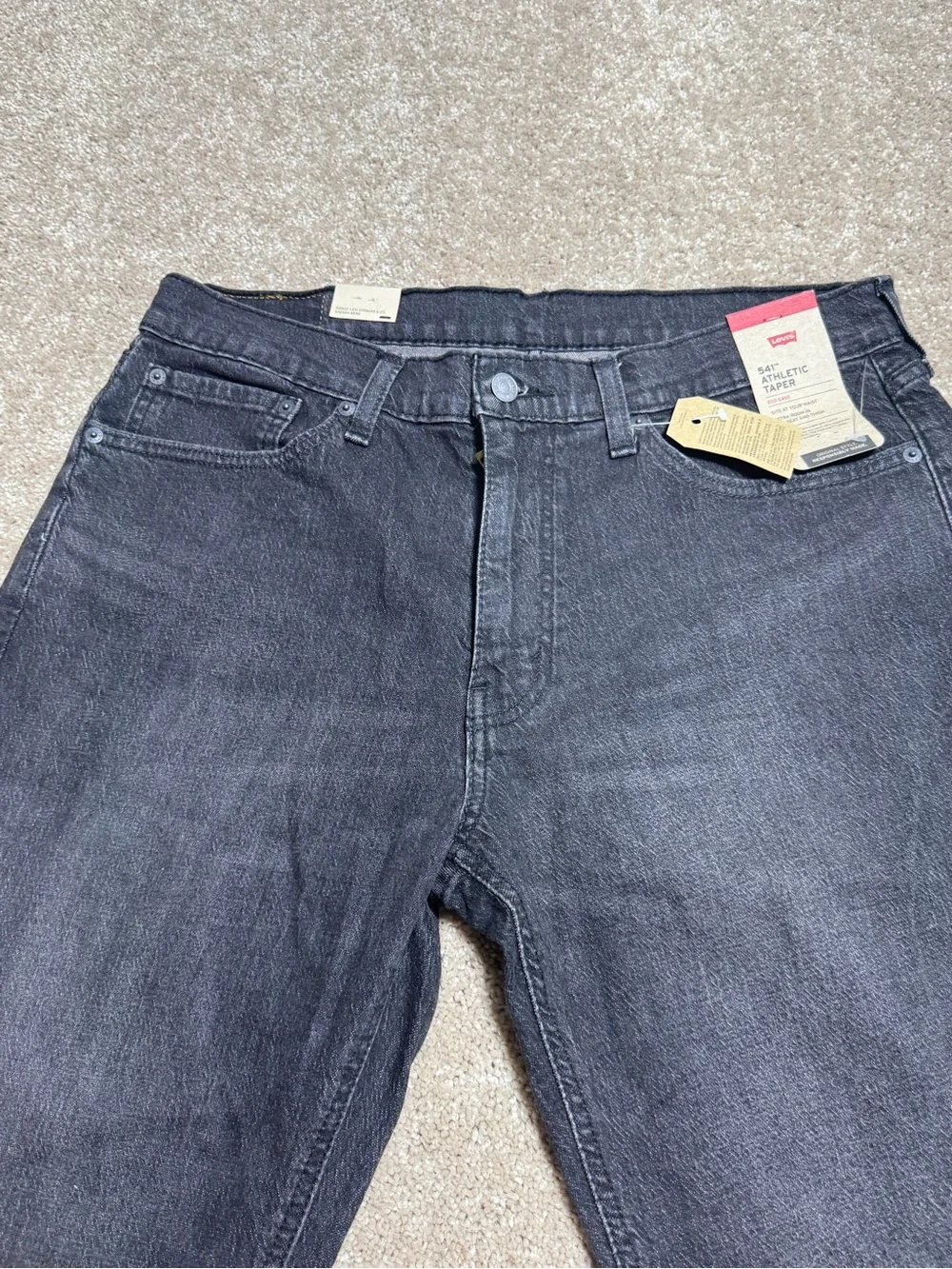 Levi's Black Straight Leg Jeans